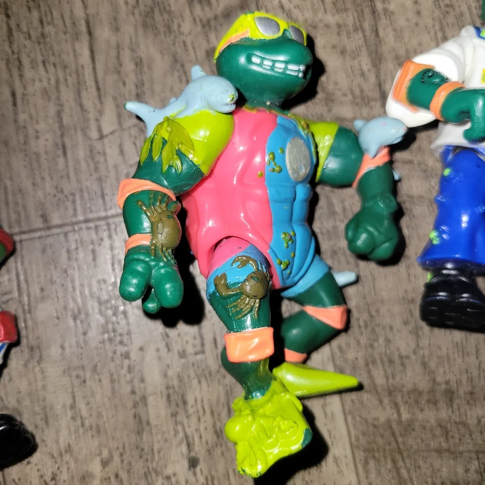 VTG TMNT Teenage Mutant Ninja Turtles Mixed Figure Lot of 12 .. 90s